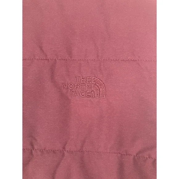 The North Face Womens Tamburello Reversible Vest Burgundy Sherpa Lined Large - Picture 7 of 9